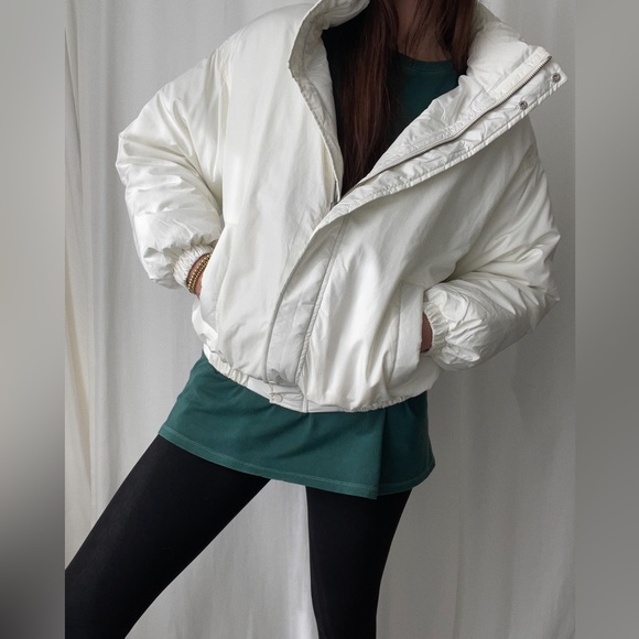 BROOKLYN QUILTED JACKET — In Lt Cream - Picture 5 of 11